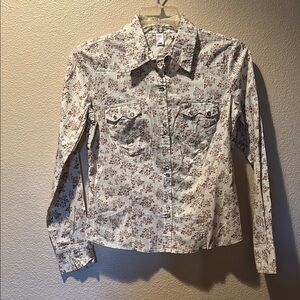 Old Navy coastal cowgirl Floral Button-Up Shirt